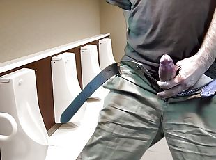 Risky Public Masturbation In Toilets