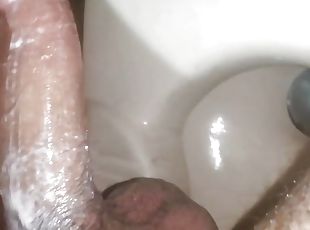 Cumshot handjob bathroom nanga my big cock 