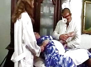 Pregnant threesome with doctor and nurse, LOW QUALITY