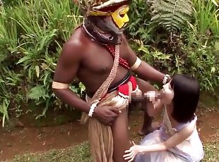 Japanese girl sucks bbc african tribe