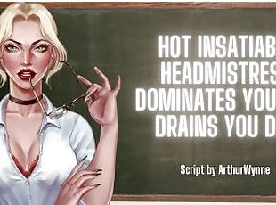 Hot Insatiable Headmistress Dominates You And Drains You Dry ? ASMR Audio Roleplay