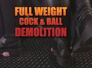 Cock and Balls Demolition in Urban Riding Boots - TamyStarly - Bootjob, Shoejob, Ballbusting, CBT