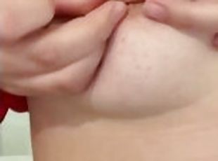 Needle Pain BDSM  Piercing My Nipples Sorry Daddy I Love Tit Torture