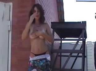 Stunning Tamara Walks Around Topless And Shows Off Nice Ass
