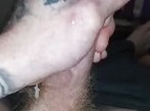 Blow job turns into a throbbing cock shooting a big load after she jacks me off