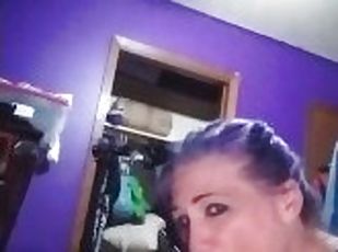Purple hair Pawg trying to make me Cum