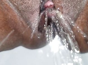 Pink Pussy Pissing - See My Pee Hole Squirt!