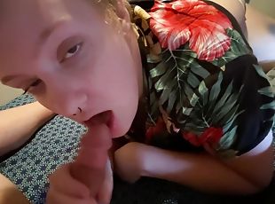 Horny In The Morning! Surprise Sex, Dangerous Spiky Piercing Blowjob & First Time Facial Cumshot