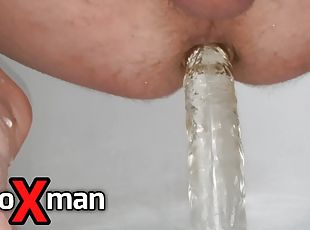 Young boy&#039;s first anal with a big dildo - SoloXman