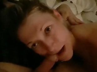 That's So Sexy"- She licks and sucks my cock while I stroke it against her lips and fuck her face