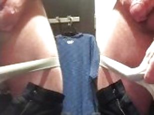 Fitting Room Masturbation Quickly Cumming Into My Underwear Before Leaving The Store