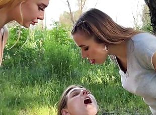 Dirty Spitting Humiliation Lezdom Outdoor