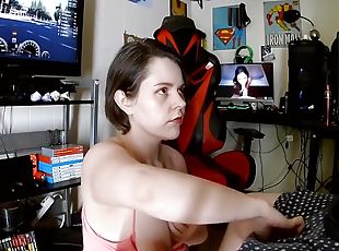 Gamers Very Happy Birthday Blowjob in real amateur sex video