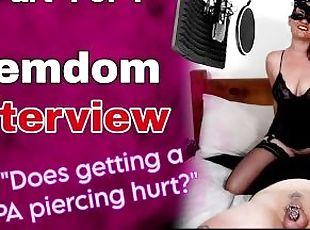 Femdom Q&A Interview from Real Couple Homemade Amateur Chastity Facesitting Slave Milf Stepmom BDSM