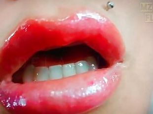 Lipgloss & Kisses: Goddess Lips Fetish ASMR with Binaural Beats