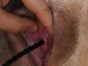 Sounding and edging  I love the feeling of sounds inside my peehole ????
