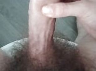 Hung British Lad Shoots Huge Cum Load While On The Toilet